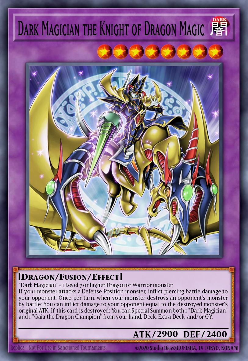 Card image of: Dark Magician the Knight of Dragon Magic