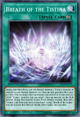 A single card from the set named: Breath of the Tistina
