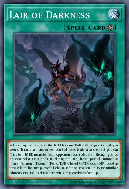 A single card from the set named: Lair of Darkness