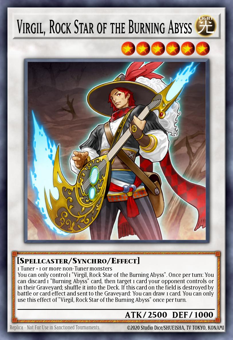Card image of: Virgil, Rock Star of the Burning Abyss