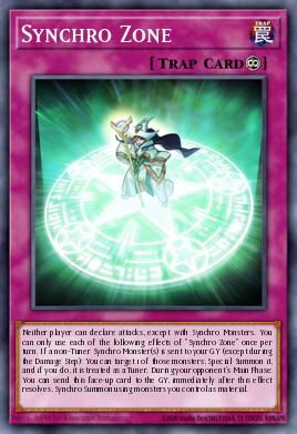 A single card from the set named: Synchro Zone