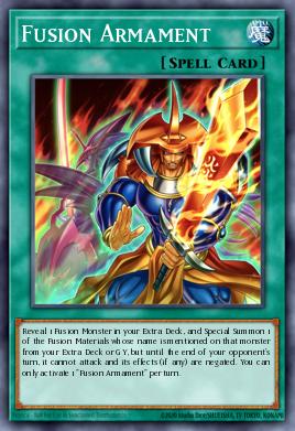 A single card from the set named: Fusion Armament