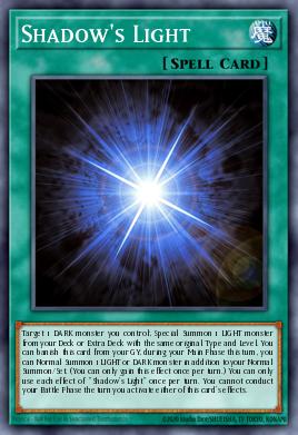 A single card from the set named: Shadow's Light