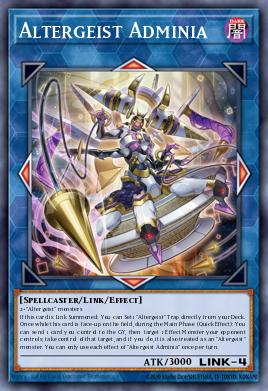 A single card from the set named: Altergeist Adminia