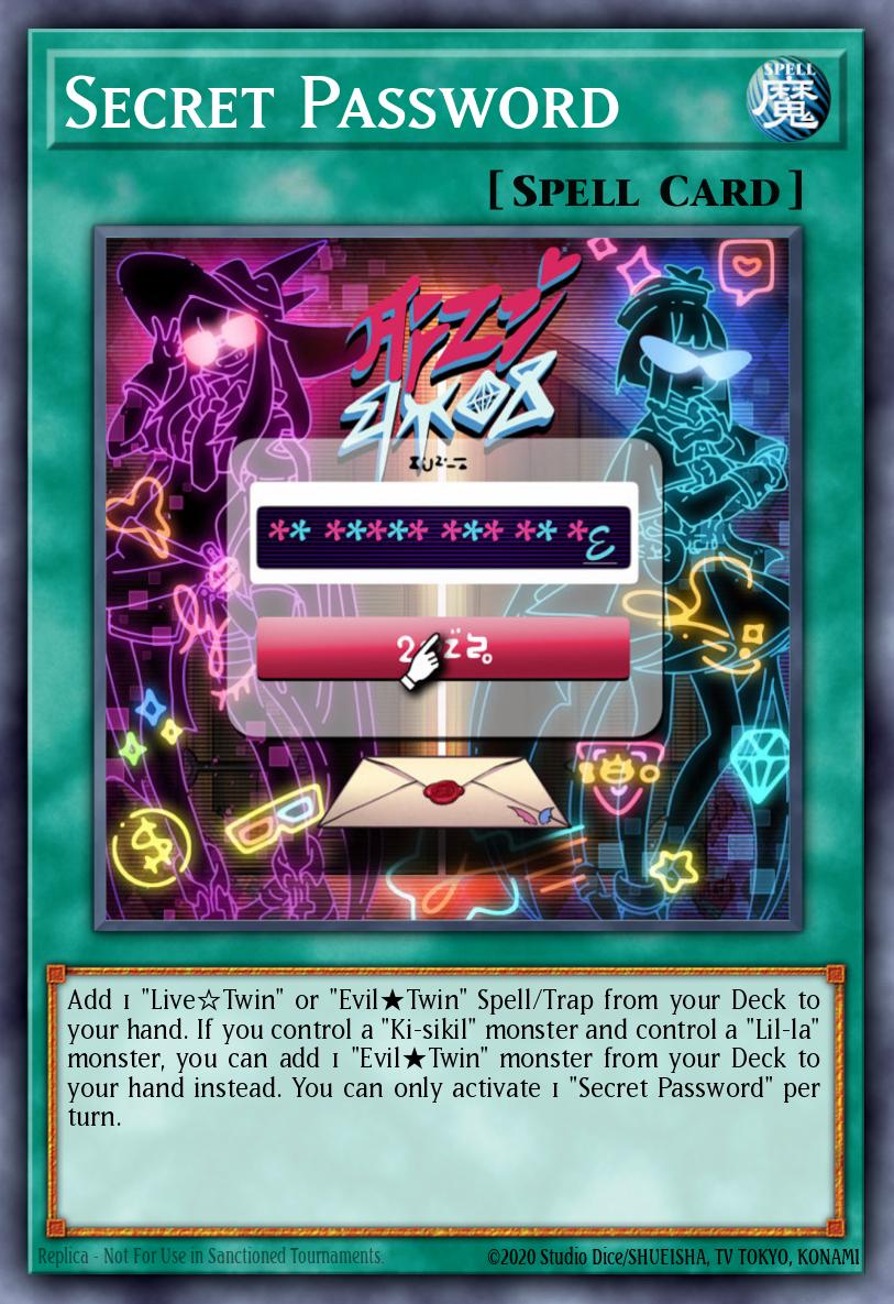 Slika karte: Secret Password