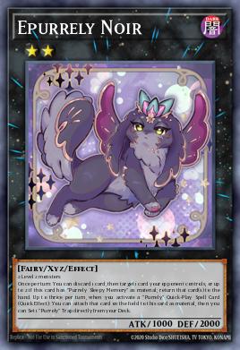 A single card from the set named: Epurrely Noir
