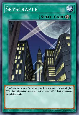 A single card from the set named: Skyscraper