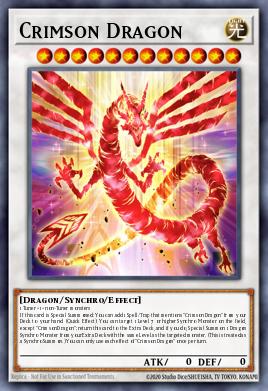 A single card from the set named: Crimson Dragon