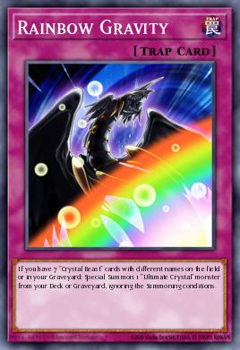A single card from the set named: Rainbow Gravity