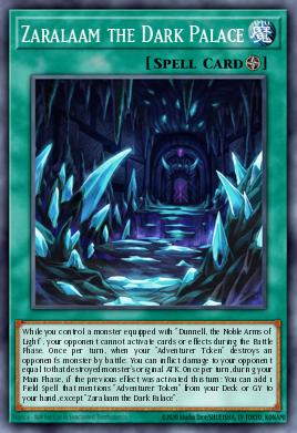 A single card from the set named: Zaralaam the Dark Palace