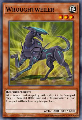 A single card from the set named: Wroughtweiler