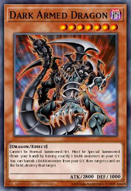 A single card from the set named: Dark Armed Dragon