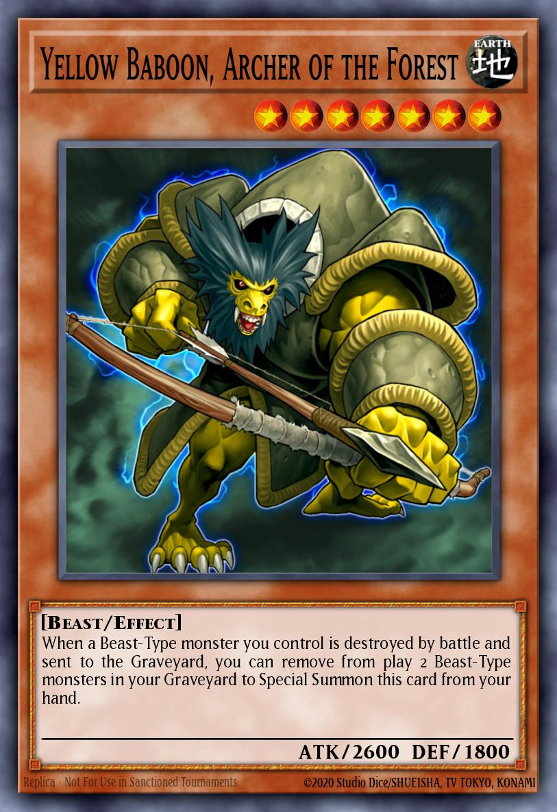 Slika karte: Yellow Baboon, Archer of the Forest