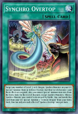 A single card from the set named: Synchro Overtop