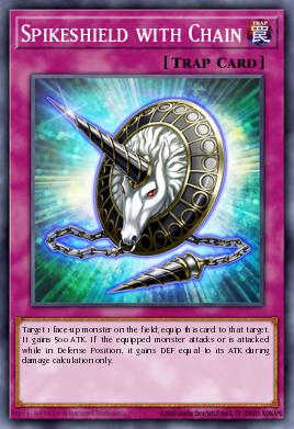 A single card from the set named: Spikeshield with Chain