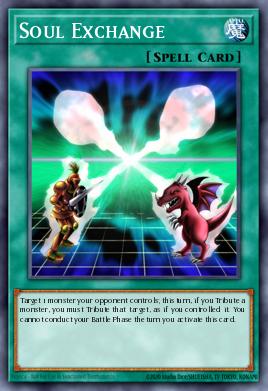 A single card from the set named: Soul Exchange
