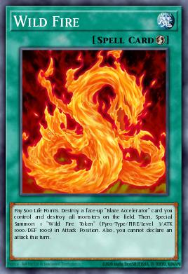 A single card from the set named: Wild Fire