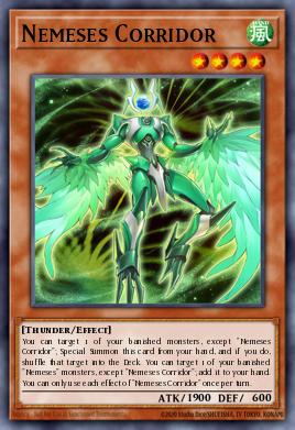 A single card from the set named: Nemeses Corridor