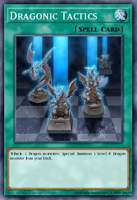A single card from the set named: Dragonic Tactics