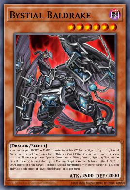A single card from the set named: Bystial Baldrake