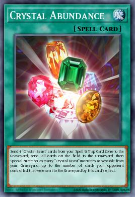 A single card from the set named: Crystal Abundance