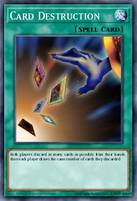 A single card from the set named: Card Destruction