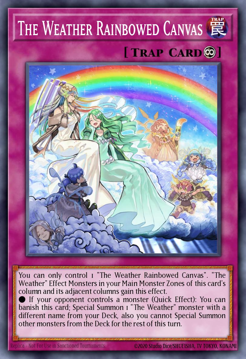 Slika karte: The Weather Rainbowed Canvas