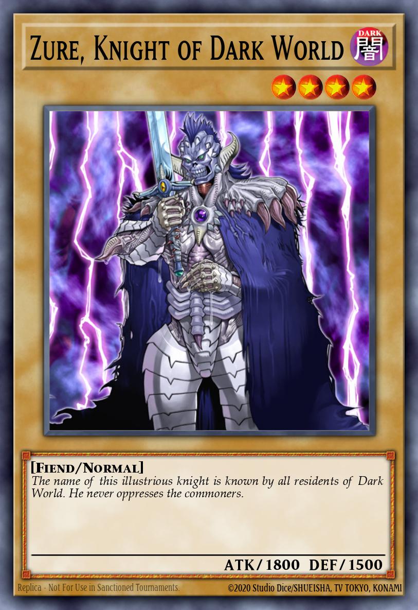 Card image of: Zure, Knight of Dark World