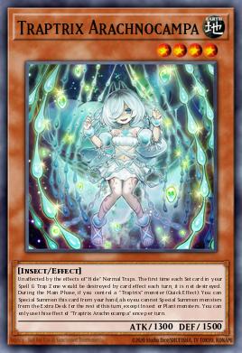 A single card from the set named: Traptrix Arachnocampa