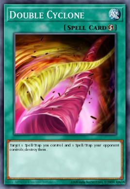 A single card from the set named: Double Cyclone