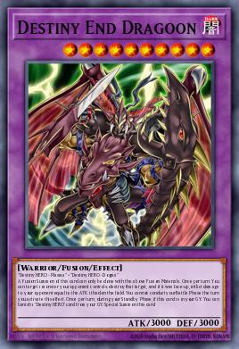 A single card from the set named: Destiny End Dragoon