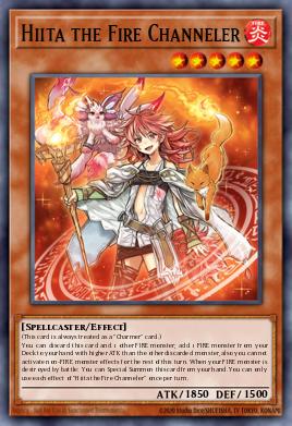 A single card from the set named: Hiita the Fire Channeler