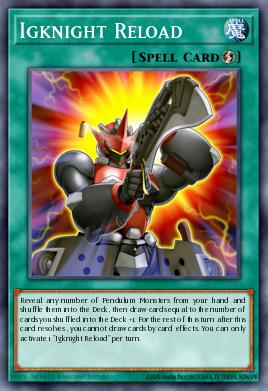 A single card from the set named: Igknight Reload