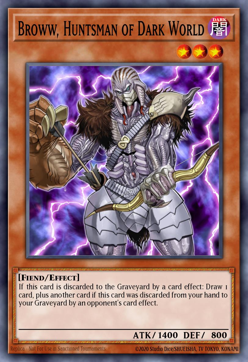 Card image of: Broww, Huntsman of Dark World