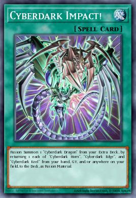 A single card from the set named: Cyberdark Impact!