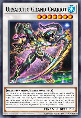 A single card from the set named: Ursarctic Grand Chariot