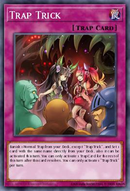 A single card from the set named: Trap Trick