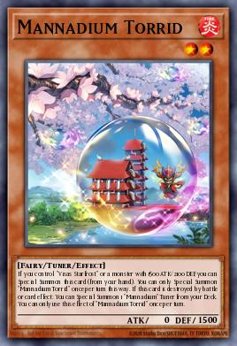 A single card from the set named: Mannadium Torrid