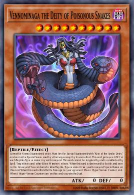 A single card from the set named: Vennominaga the Deity of Poisonous Snakes