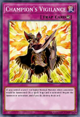 A single card from the set named: Champion's Vigilance