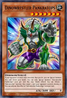 A single card from the set named: Dinowrestler Pankratops