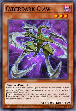 A single card from the set named: Cyberdark Claw