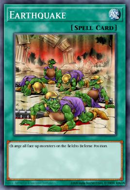 A single card from the set named: Earthquake