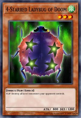 Card from list:  4-Starred Ladybug of Doom