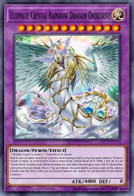 A single card from the set named: Ultimate Crystal Rainbow Dragon Overdrive