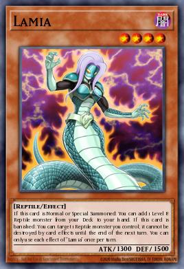 A single card from the set named: Lamia