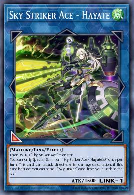 Pojedinačna karta iz seta pod imenom: Sky Striker Ace - Hayate