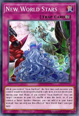 A single card from the set named: New World Stars