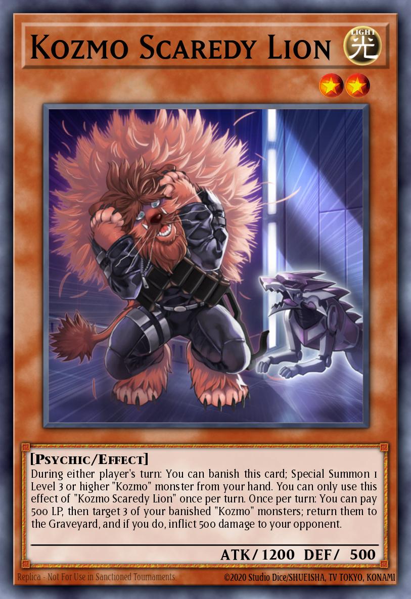 Slika karte: Kozmo Scaredy Lion