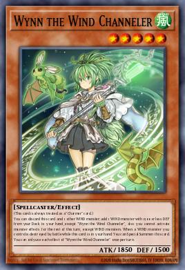 A single card from the set named: Wynn the Wind Channeler